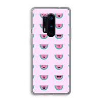 Smiley watermeloenprint: OnePlus 8 Pro Transparant Hoesje Smiley watermeloenprint: OnePlus 8 Pro Transparant Hoesje