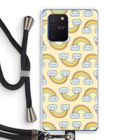 Regenboog: Samsung Galaxy Note 10 Lite Transparant Hoesje met koord