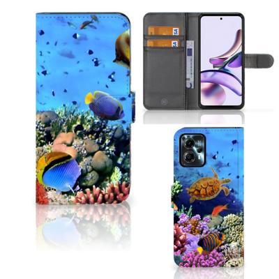 Motorola Moto G13 | G23 | Telefoonhoesje | Met pasjeshouder | Vissen