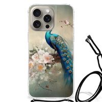 Case Anti-shock voor iPhone 15 Pro Max Vintage Pauwen - thumbnail