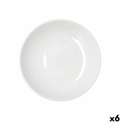 Diep bord Bidasoa Harmony Hydrozero Wit Keramisch Ø 23 cm (6 Stuks)