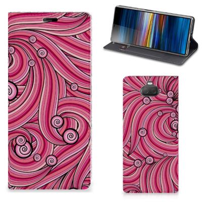 Sony Xperia 10 Plus | Bookcase | Swirl Pink