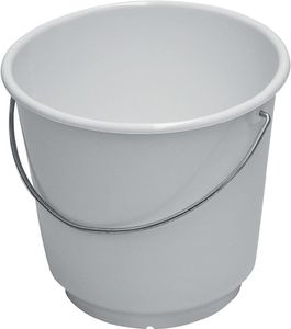 Lockweiler Emmer | 10 l polyethyleen wit | geschikt voor levensmiddelen | d. 290 mm | hoogte 265 mm | 1 stuk - 101021001 101021001