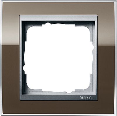 Gira Event Clear Bruin / Aluminum 1-voudig