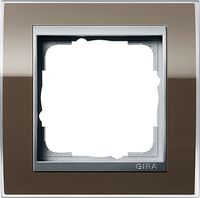 Gira Event Clear Bruin / Aluminum 1-voudig