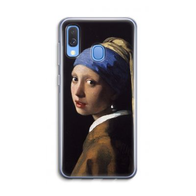 The Pearl Earring: Samsung Galaxy A40 Transparant Hoesje