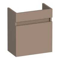 Brauer Joy Fonteinkast - 40 cm - met 1 Deur Greeploos Linksdraaiend - Mat Mokka