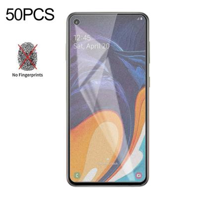 50 stuks non-Full matte Frosted gehard glas film voor Galaxy A60 geen retail pakket