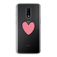 Hartje: OnePlus 7 Transparant Hoesje
