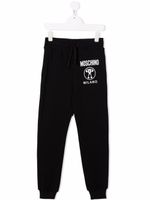 Moschino Kids pantalon de jogging à logo - Noir
