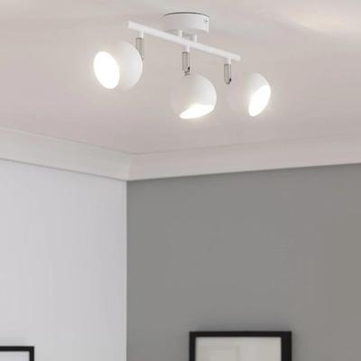 Plafondspot wit verstelbare &apos;Phil&apos; met 3 spotlights gu10
