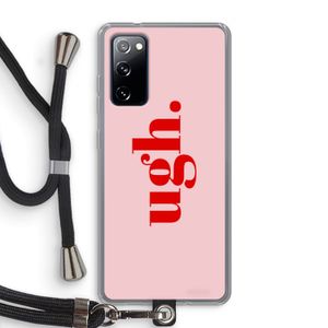 Ugh: Samsung Galaxy S20 FE / S20 FE 5G Transparant Hoesje met koord
