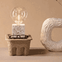 Nohr Tafellamp 'Zacharia' Terrazzo, kleur Wit