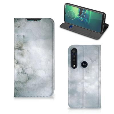 Bookcase Motorola G8 Plus Painting Grey Bookcase Motorola G8 Plus Painting Grey