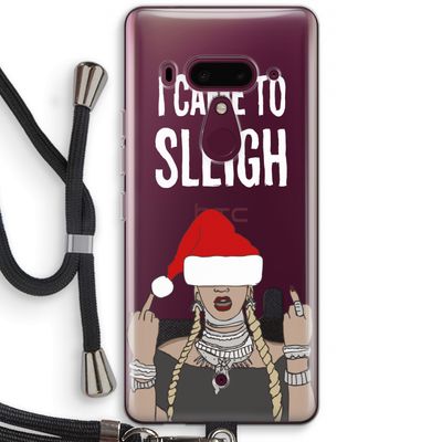 Came To Sleigh: HTC U12+ Transparant Hoesje met koord