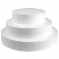 3x Piepschuim schijven - van 20/25/30 cm diameter breed en 4 cm dik - Knutselen en hobby vormen