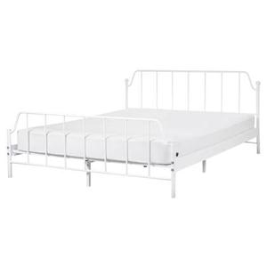 Beliani - MAURESSAC - Tweepersoonsbed - Wit - 160 x 200 cm - Metaal