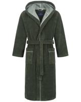 Morgenstern Morgenstern Daniel badjas met capuchon Groen/Olijfgroen Maat S