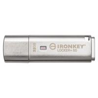 Kingston Technology IronKey Locker+ 50 USB flash drive 32 GB USB Type-A 3.2 Gen 1 (3.1 Gen 1) Zilver - thumbnail