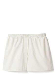 Miu Miu short en coton à logo brodé - Blanc