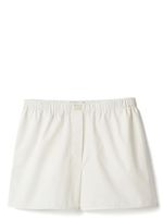 Miu Miu short en coton à logo brodé - Blanc