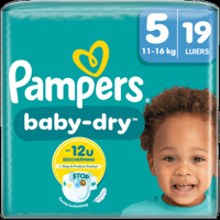 Pampers BabyDry Maat 5, 19 Luiers bij Jumbo