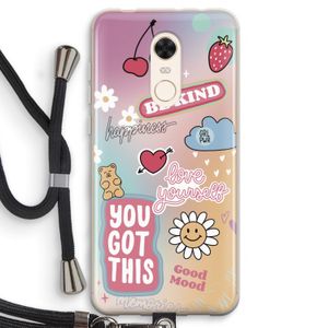 Positivity: Xiaomi Redmi 5 Transparant Hoesje met koord
