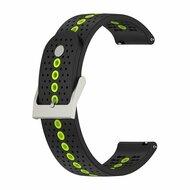Garmin Forerunner 570 (42mm) / 55 / 245 / 645 - Dot Pattern bandje - Zwart met geel