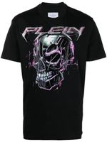 Philipp Plein t-shirt à détail logo strassé - Noir