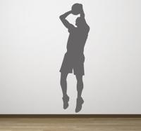 Sticker Schaduw Basketballer Sticker Schaduw Basketballer