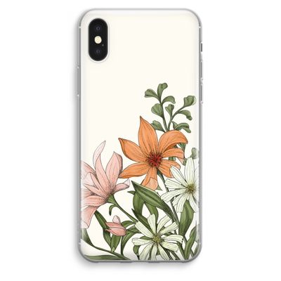 Floral bouquet: iPhone XS Max Transparant Hoesje
