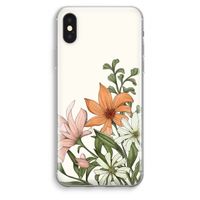 Floral bouquet: iPhone XS Max Transparant Hoesje