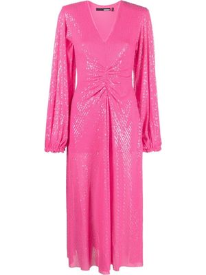 ROTATE BIRGER CHRISTENSEN robe à ornements en sequins - Rose