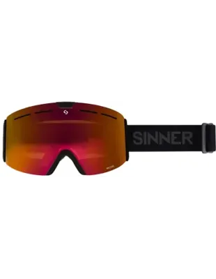 Sinner Goggle Arc S Ski / Snowboard Bril (mat Zwart) Zwart One Size