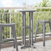 Bartafel Lichtgrijs 55 x 55 x 107 cm Polyetheen
