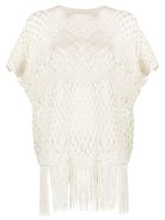 Brunello Cucinelli pull Handmade Dazzling Macramé - Blanc