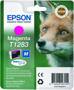 Epson Fox Singlepack Magenta T1283 DURABrite Ultra Ink