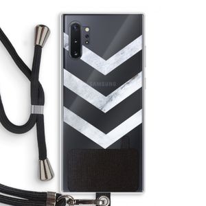 Marmeren pijlen: Samsung Galaxy Note 10 Plus Transparant Hoesje met koord