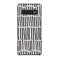 Moroccan stripes: Samsung Galaxy S10 4G Volledig Geprint Hoesje