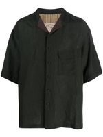 Ziggy Chen chemise oversize à manches courtes - Vert