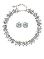 Susan Caplan Vintage parure boucles d'oreilles-collier Trifari (années 1960) - Argent