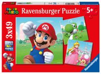 Ravensburger puzzel 3x49 stukjes super mario - thumbnail