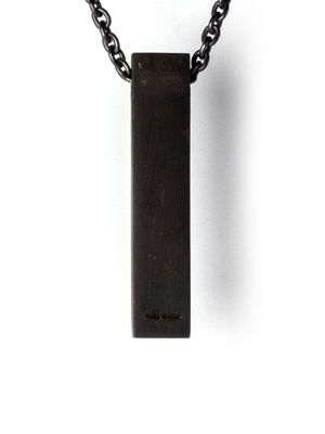 Parts of Four collier à pendentif Amulet Cuboid - Noir