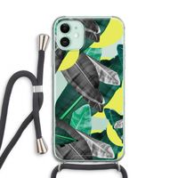 Fantasie jungle: iPhone 11 Transparant Hoesje met koord