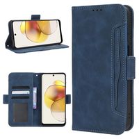 Cardholder Series Motorola Moto G73 Portemonnee Hoesje - Blauw - thumbnail