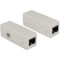 Delock RJ45 Netwerk Adapter [1x RJ45-bus - 1x RJ45-bus] Grijs