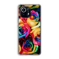 Neon bloemen: Xiaomi Mi 11 Transparant Hoesje