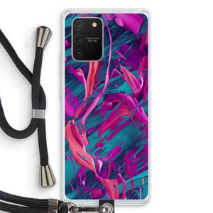 Pink Clouds: Samsung Galaxy S10 Lite Transparant Hoesje met koord