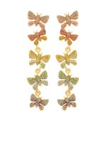 Oscar de la Renta boucles d'oreilles pendantes Butterfly à ornements en cristal