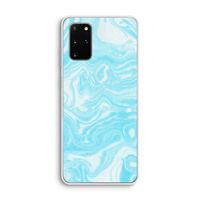 Waterverf blauw: Samsung Galaxy S20 Plus Transparant Hoesje